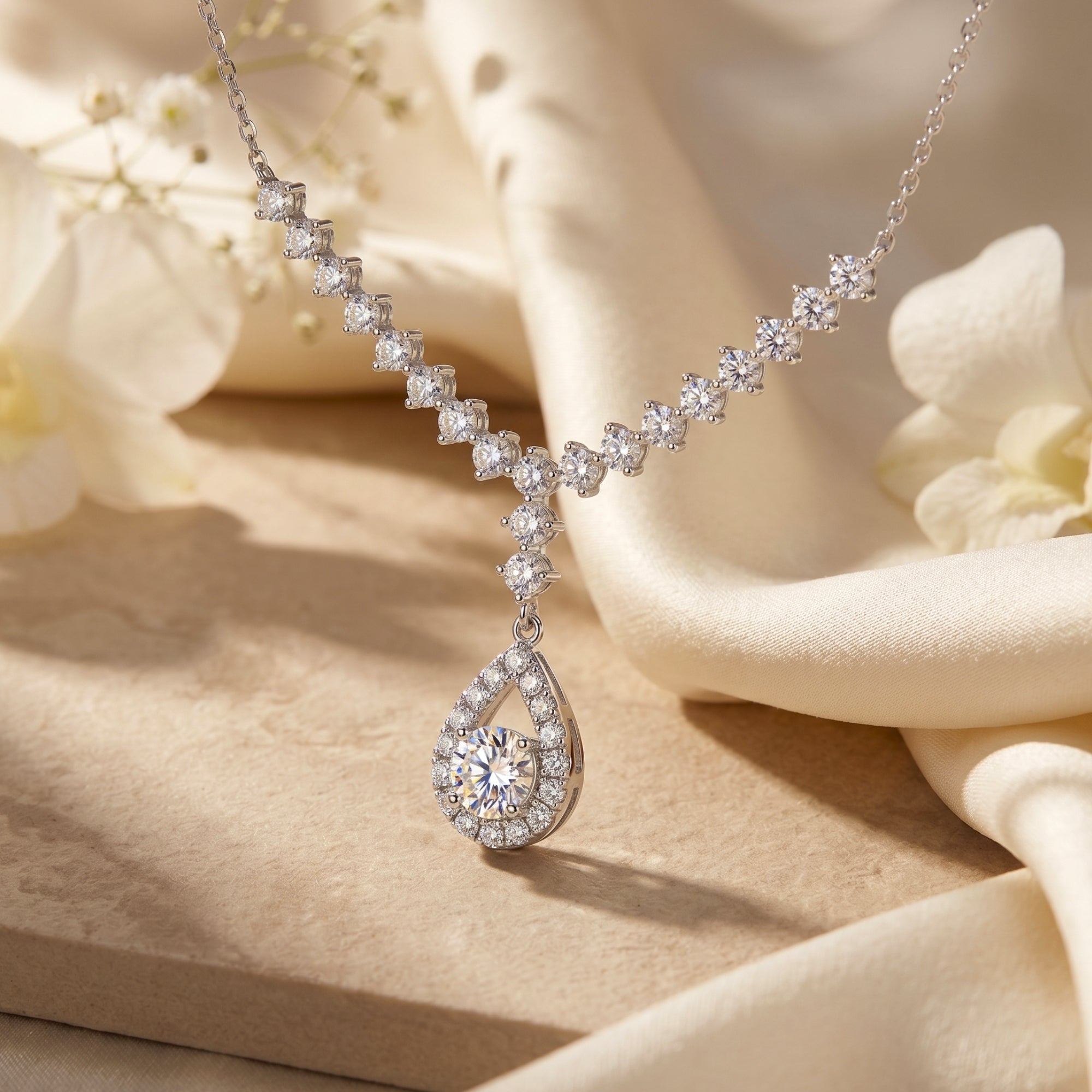 The Amarantine Moissanite Necklace