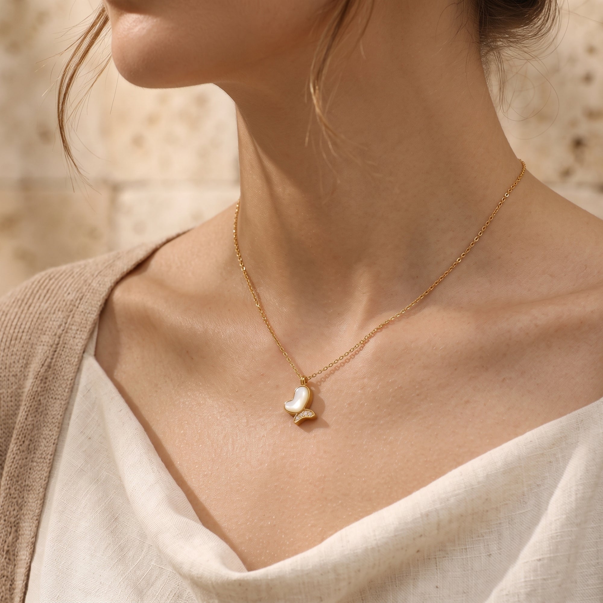 The Brielle Mother of Pearl Necklace