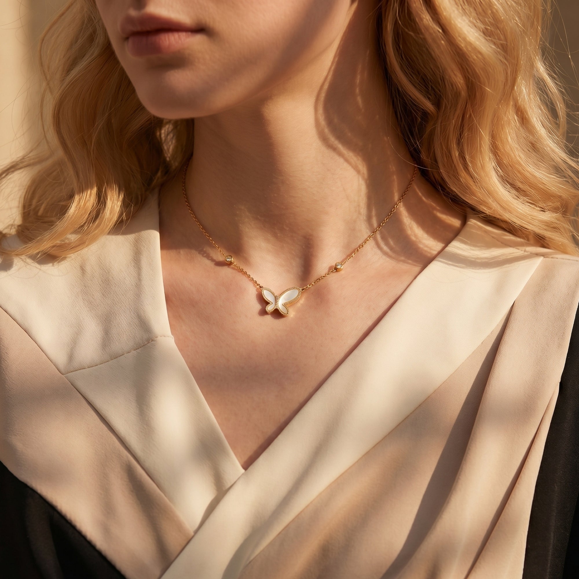 The Vanessa Mother of Pearl Necklace