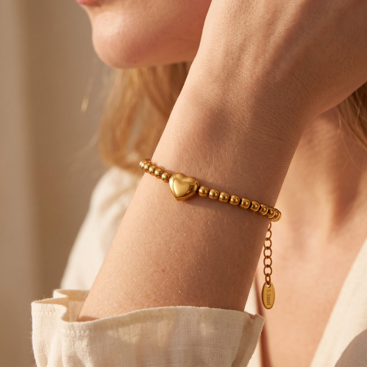 The Sculpted Heart Bracelet