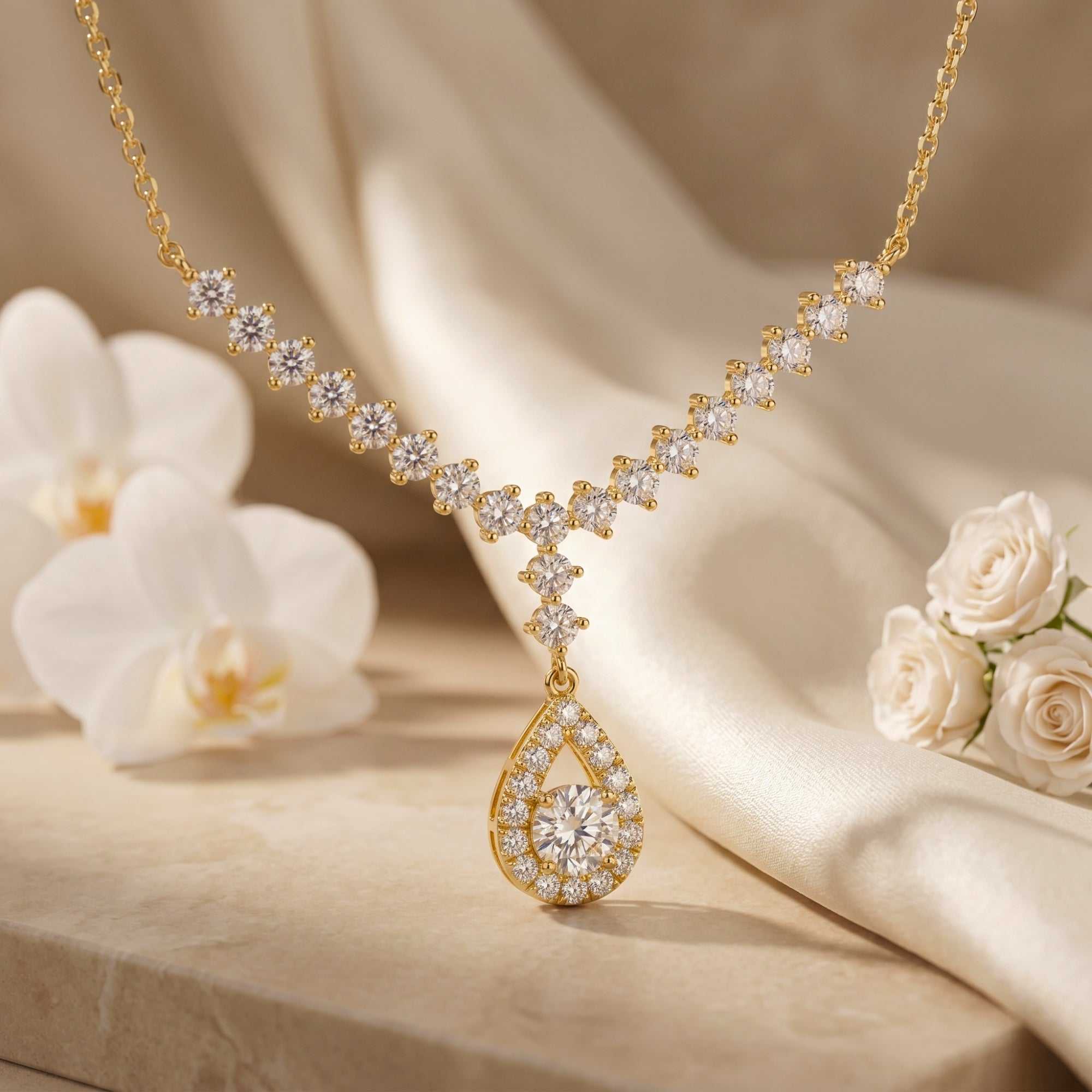 The Amarantine Moissanite Necklace