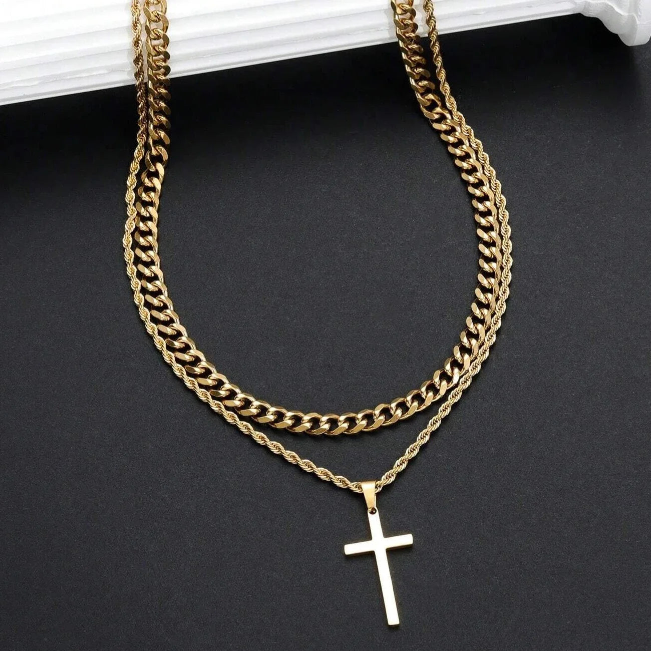 Ensemble de bijoux religieux pour hommes