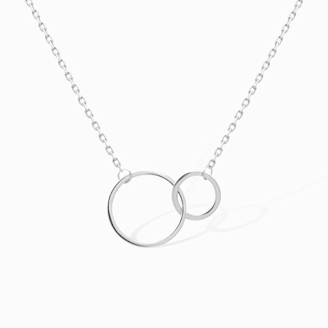 Mère & Fille | Liées Pour Toujours | Collier Cercles Argent S925