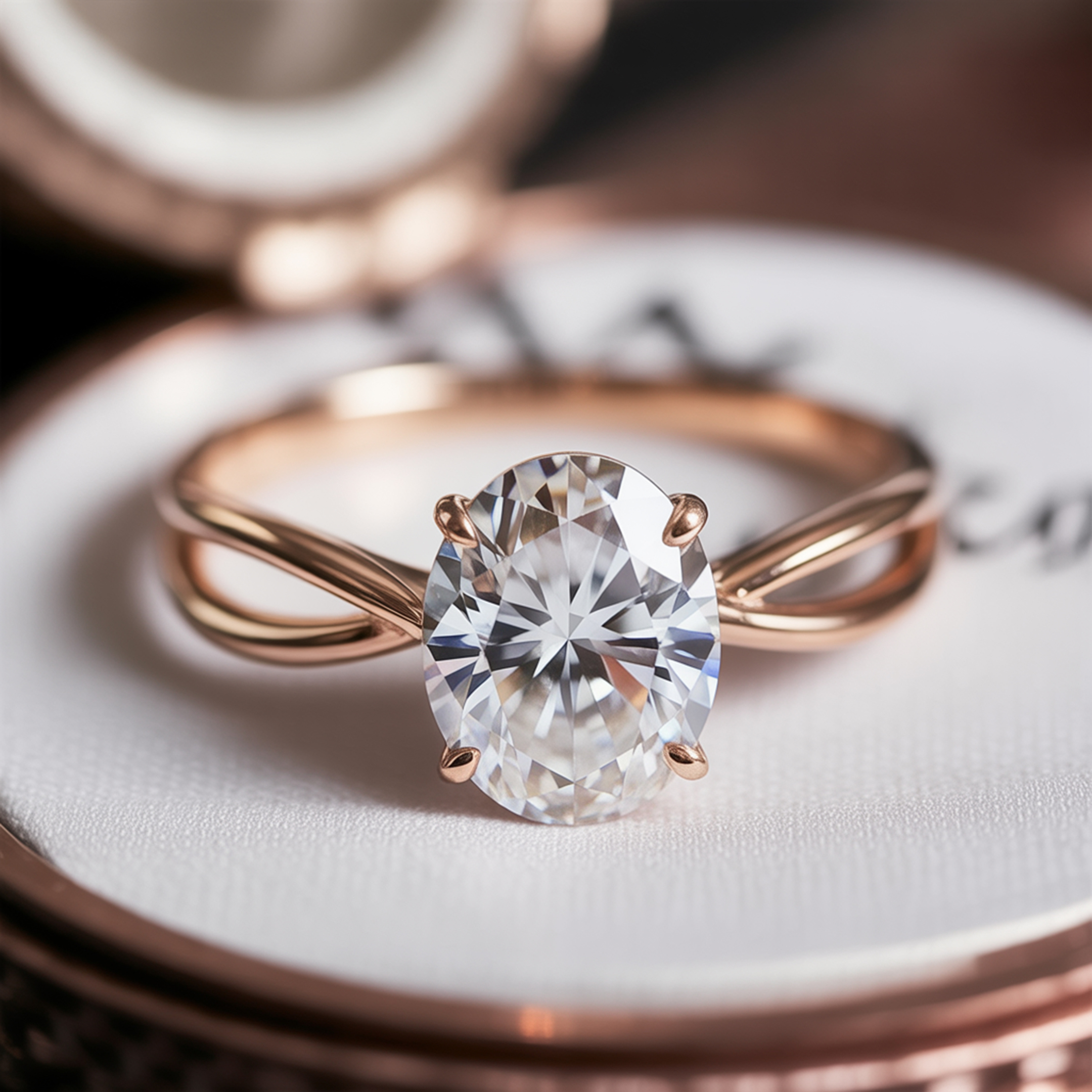 La Luna - Bague Moissanite Infini