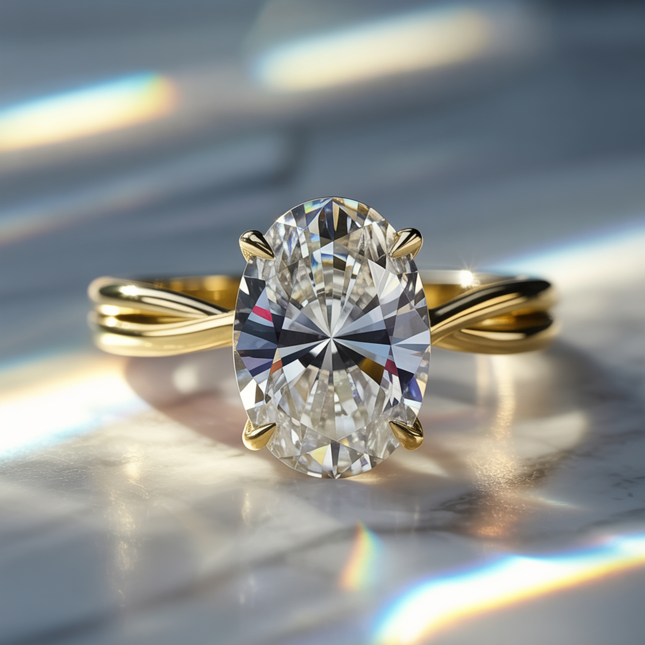 La Opaline - Bague Moissanite Infini