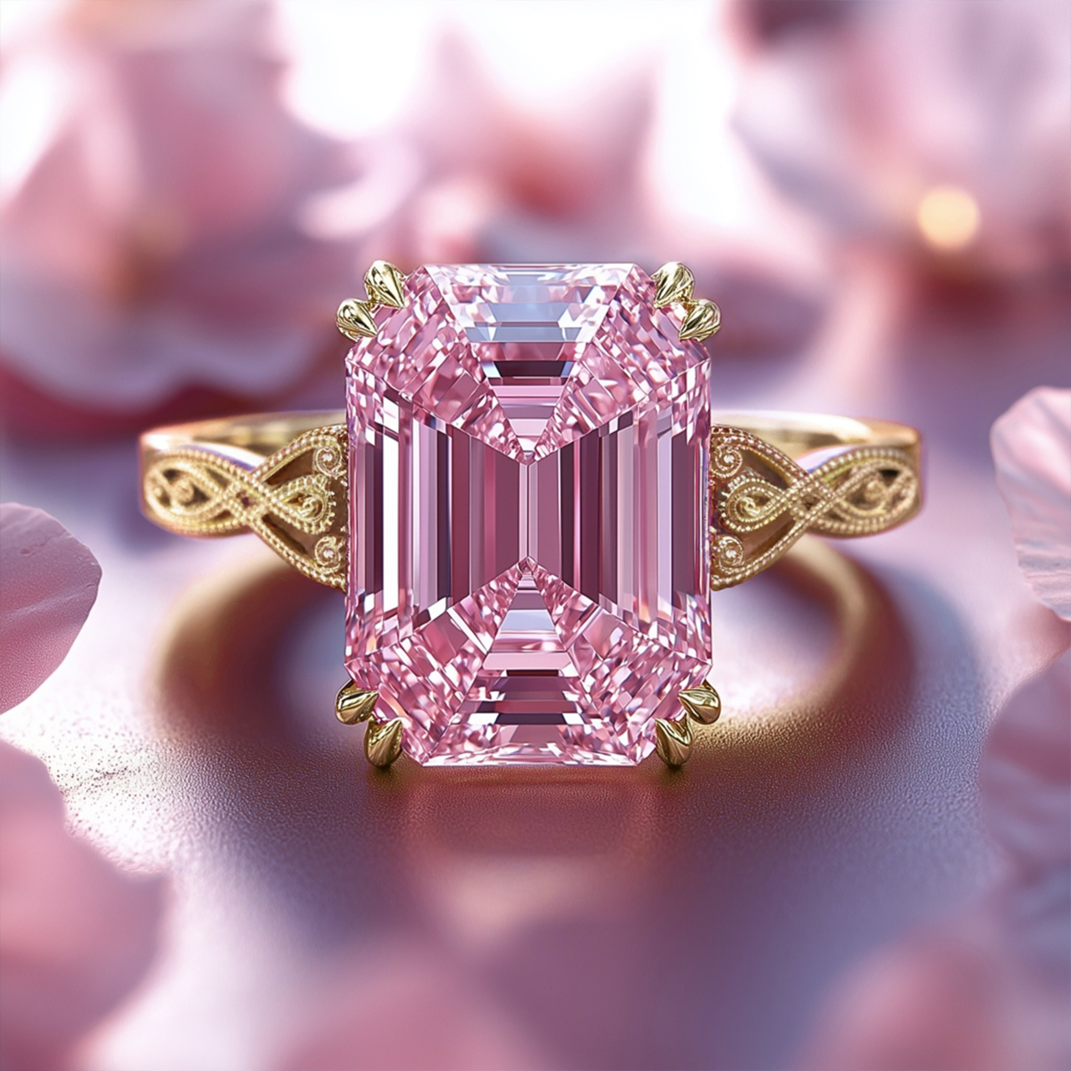 La Camilla - Bague Moissanite Vintage