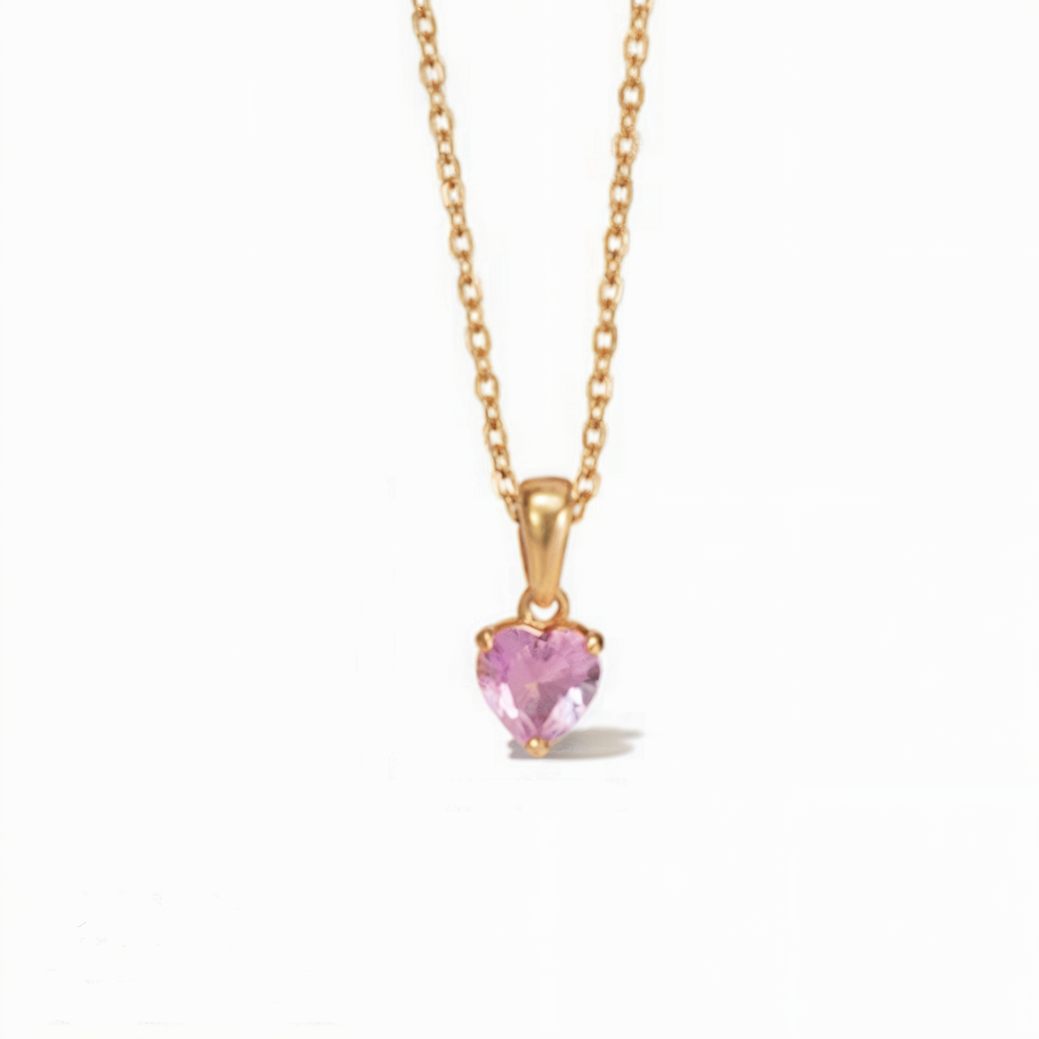 Collier Coeur Or Rose Rose