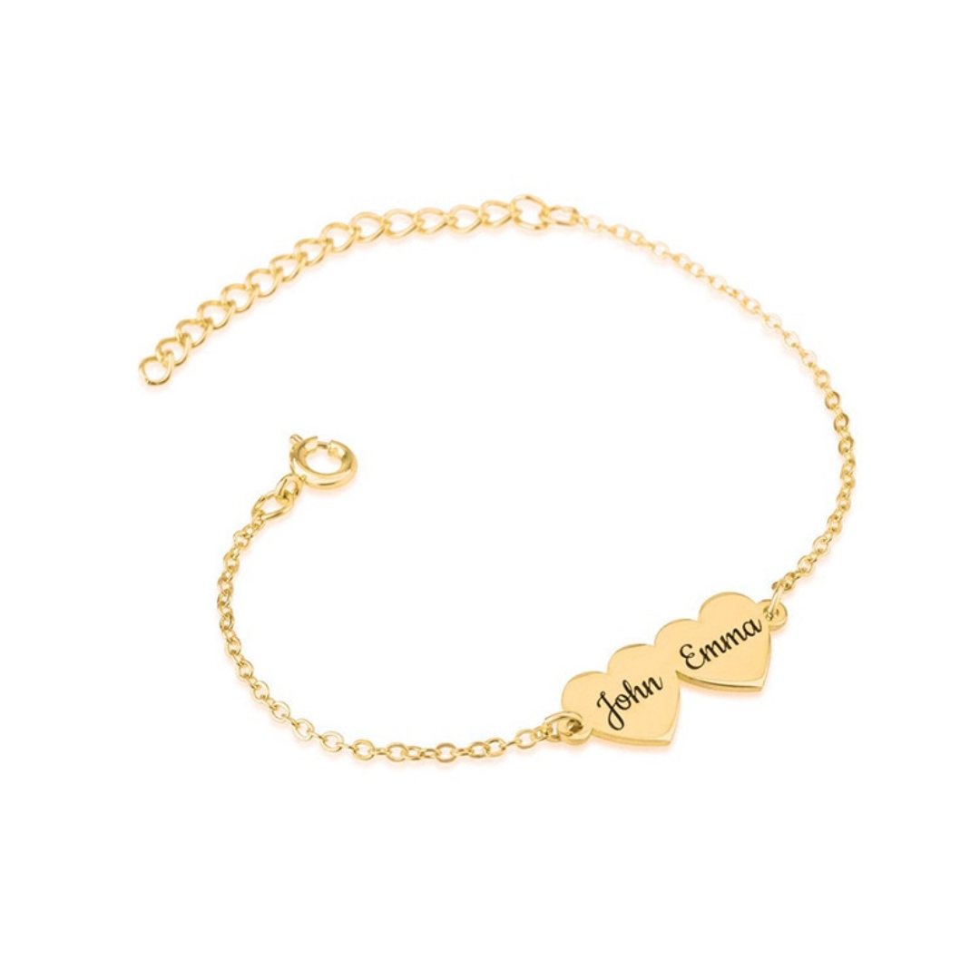 Bracelet Cœur Gravure Personnalisée