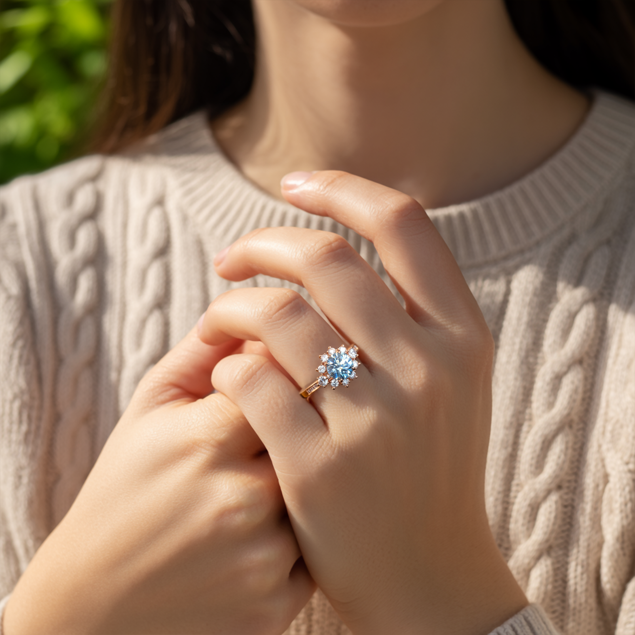 Le Bethany - Or Rose Massif 18K