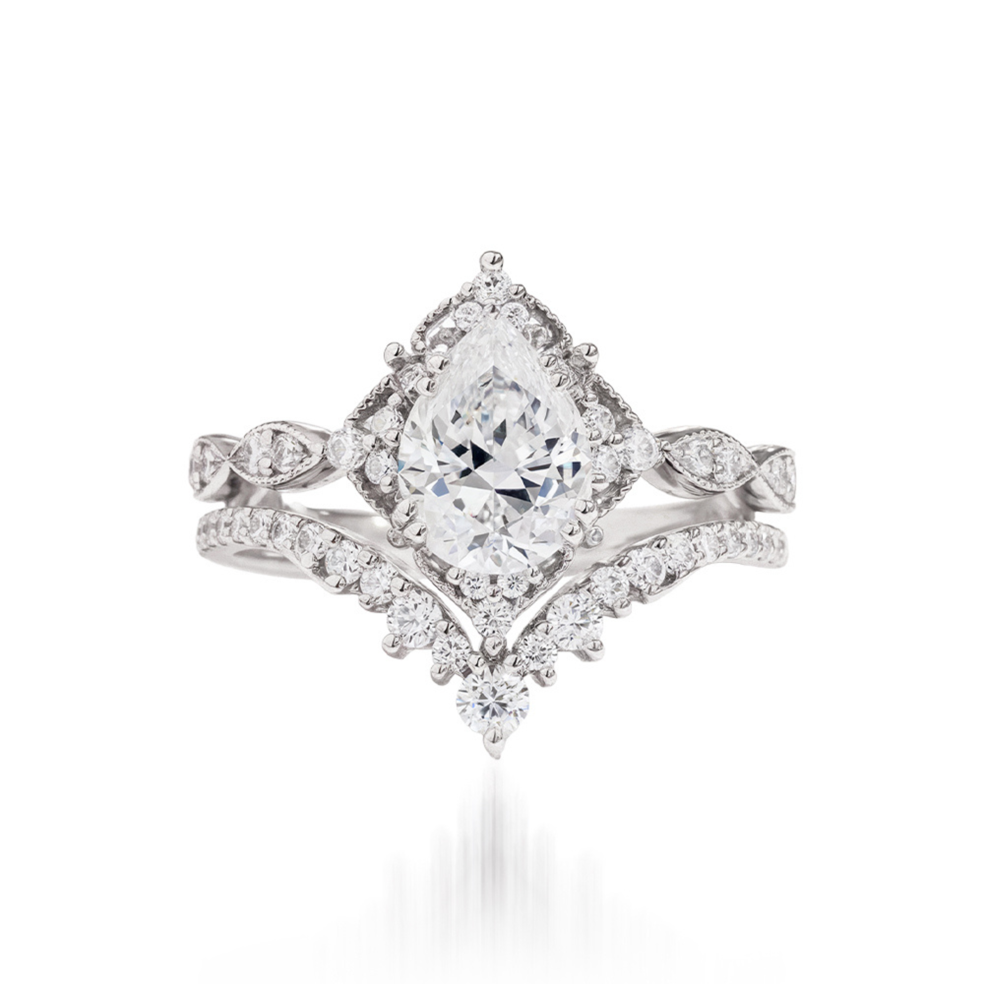 Bague Vintage Diamant Taille Poire