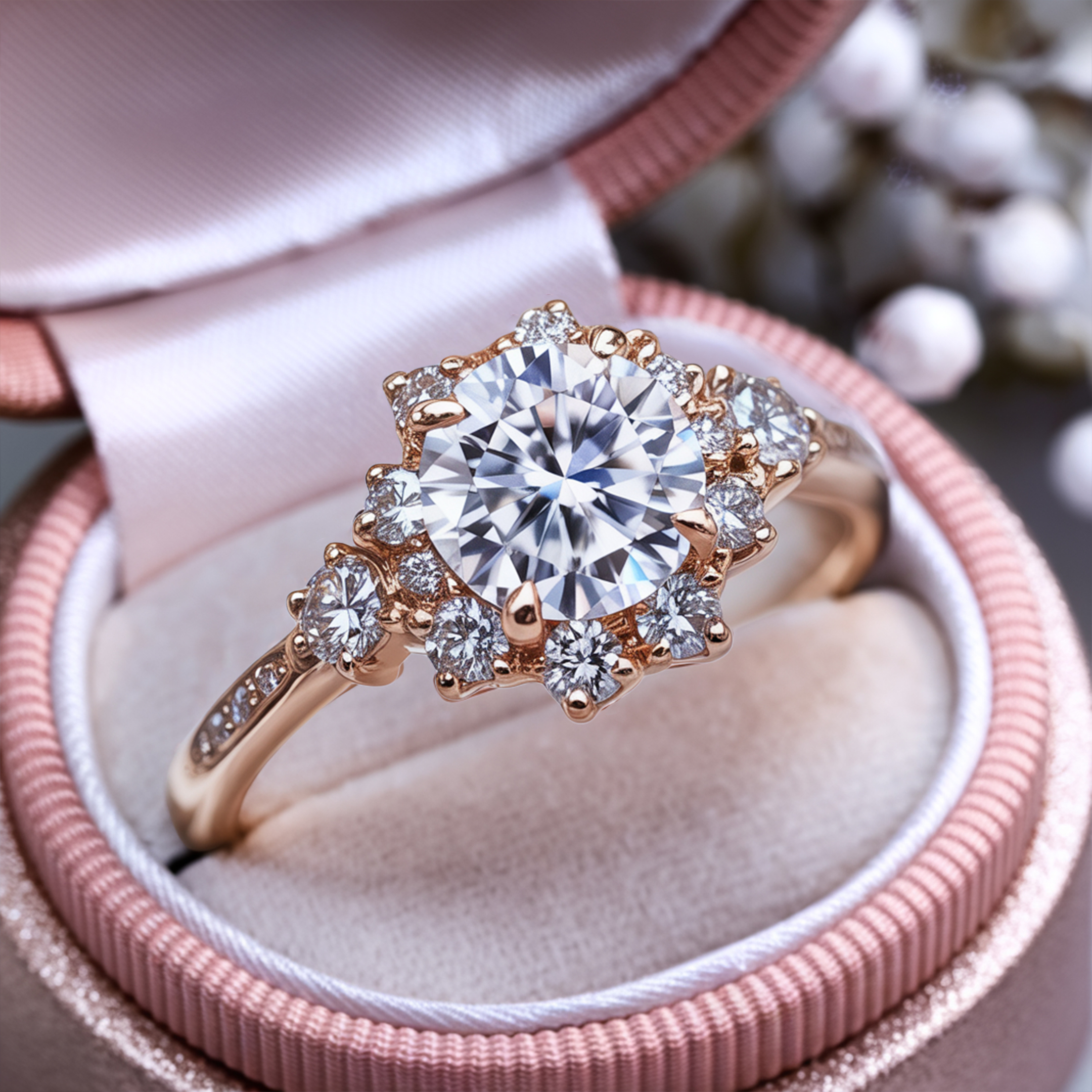 The Bethany - Bague Moissanite Blanche