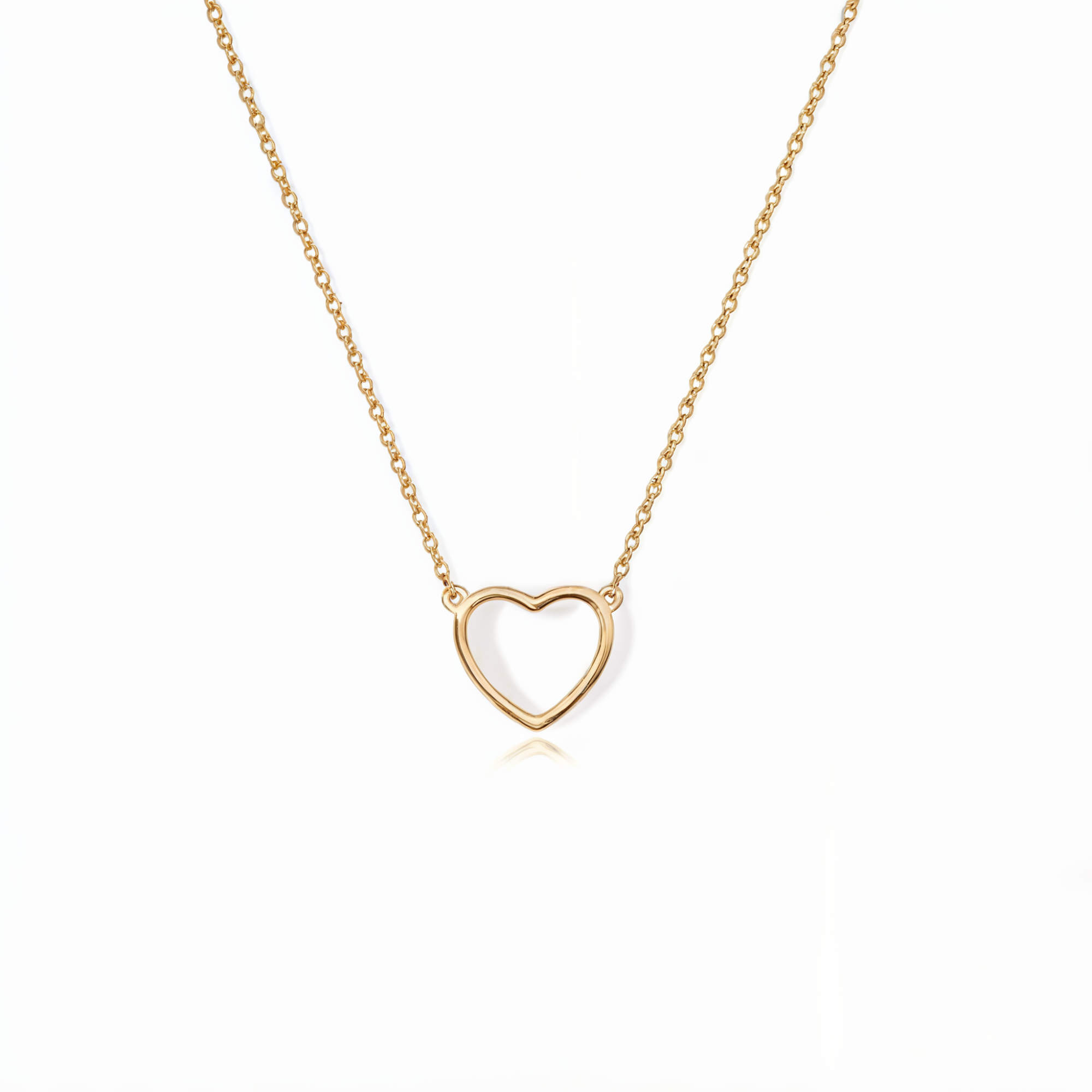 Collier avec Pendentif Coeur en Or
