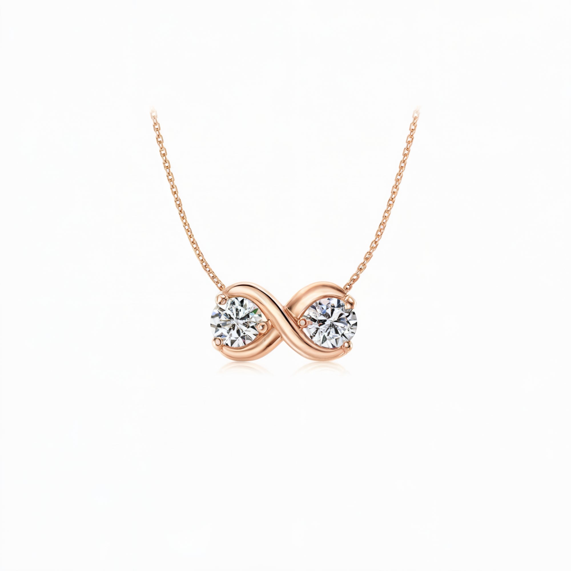 Collier Infini Double Diamant