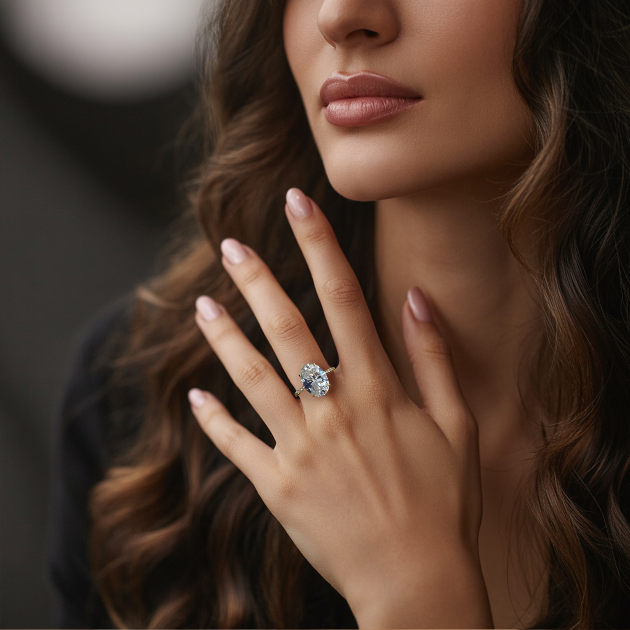 The Opaline 5CT Moissanite Ring