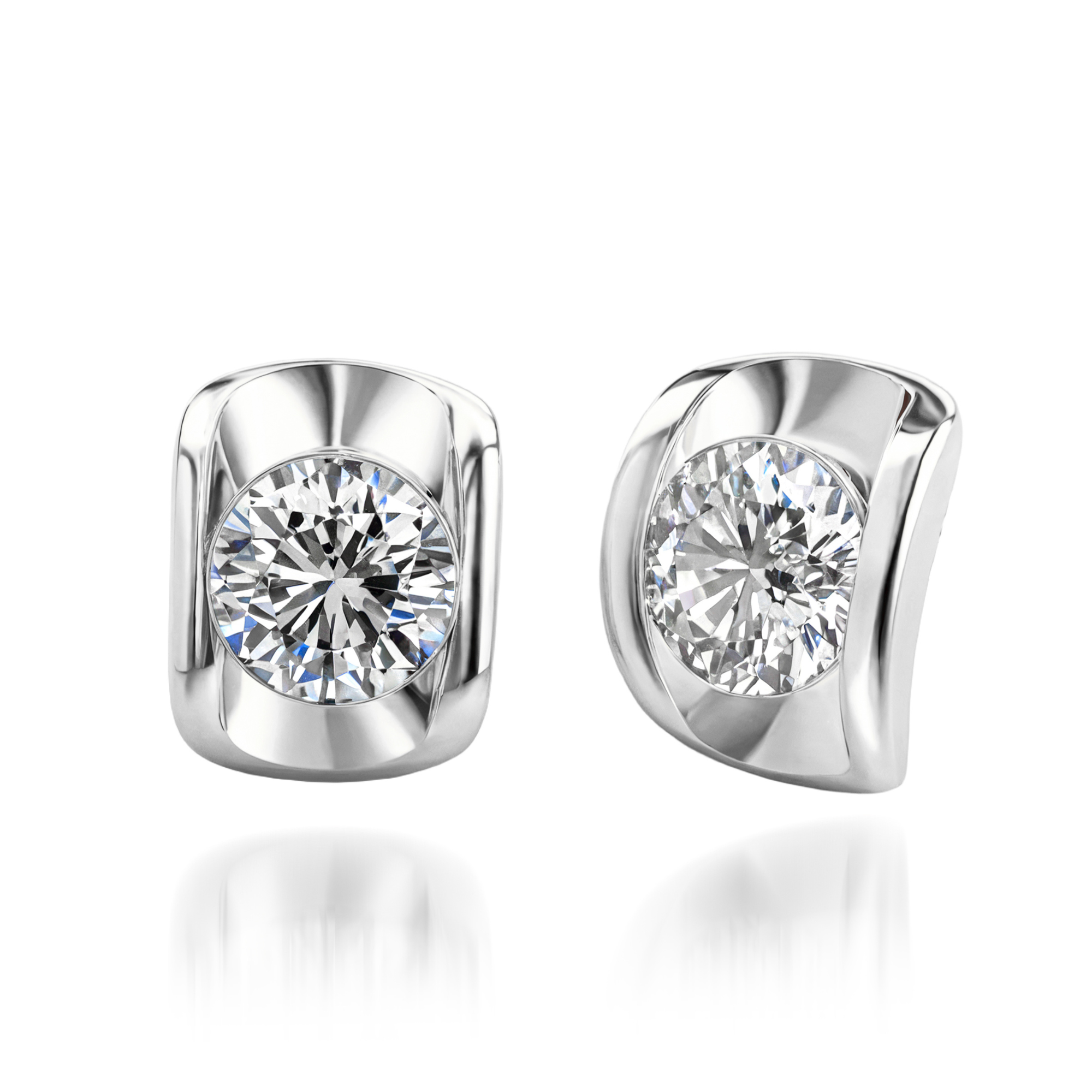 Élégantes boucles d'oreilles clous Bouclier