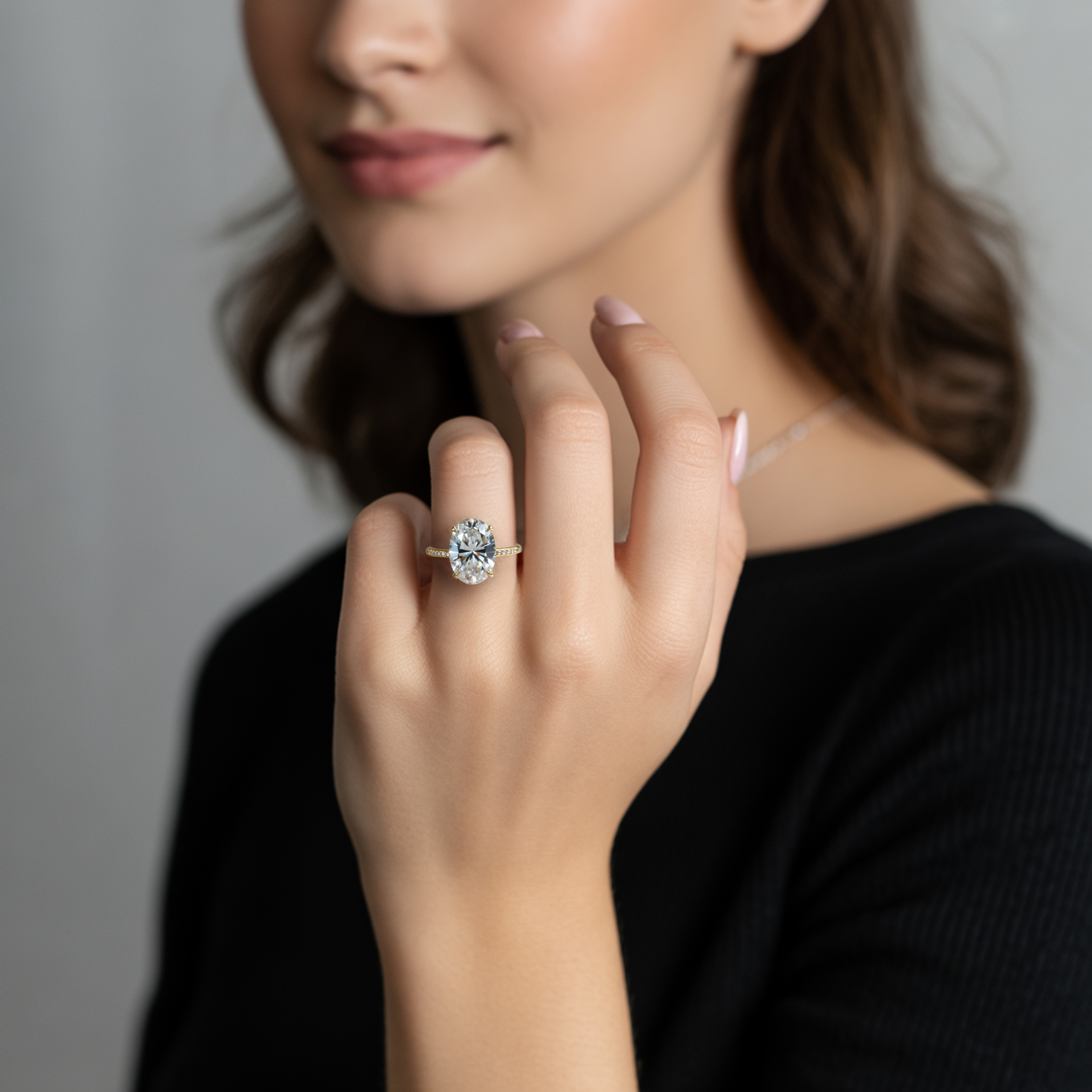 The Opaline 4CT Moissanite Ring