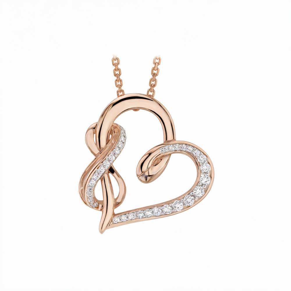 Collier Cœur Infini Diamant