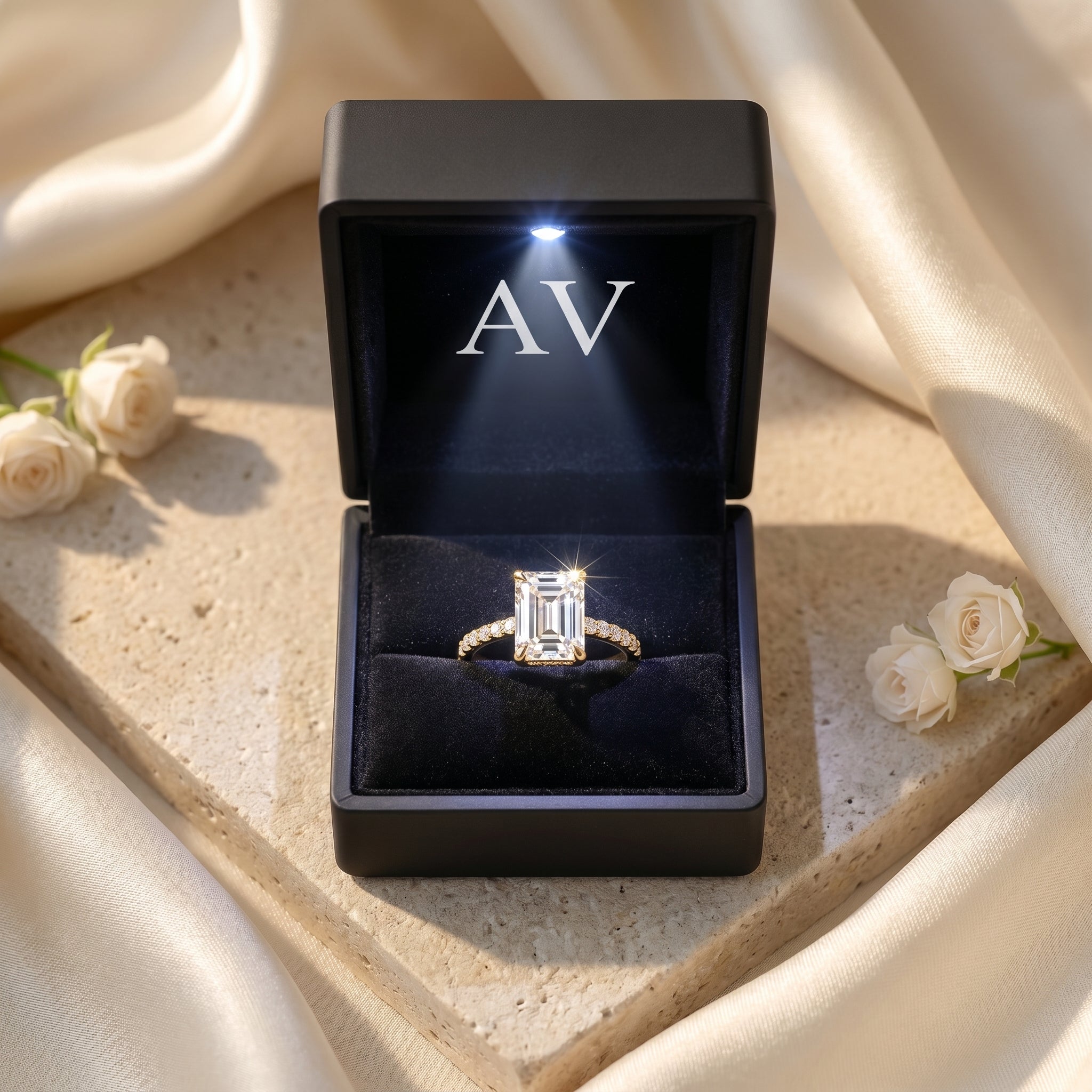 AI0009-EME-1CT-PAVE-SOLIT - Premium LED Gift Box Presentation