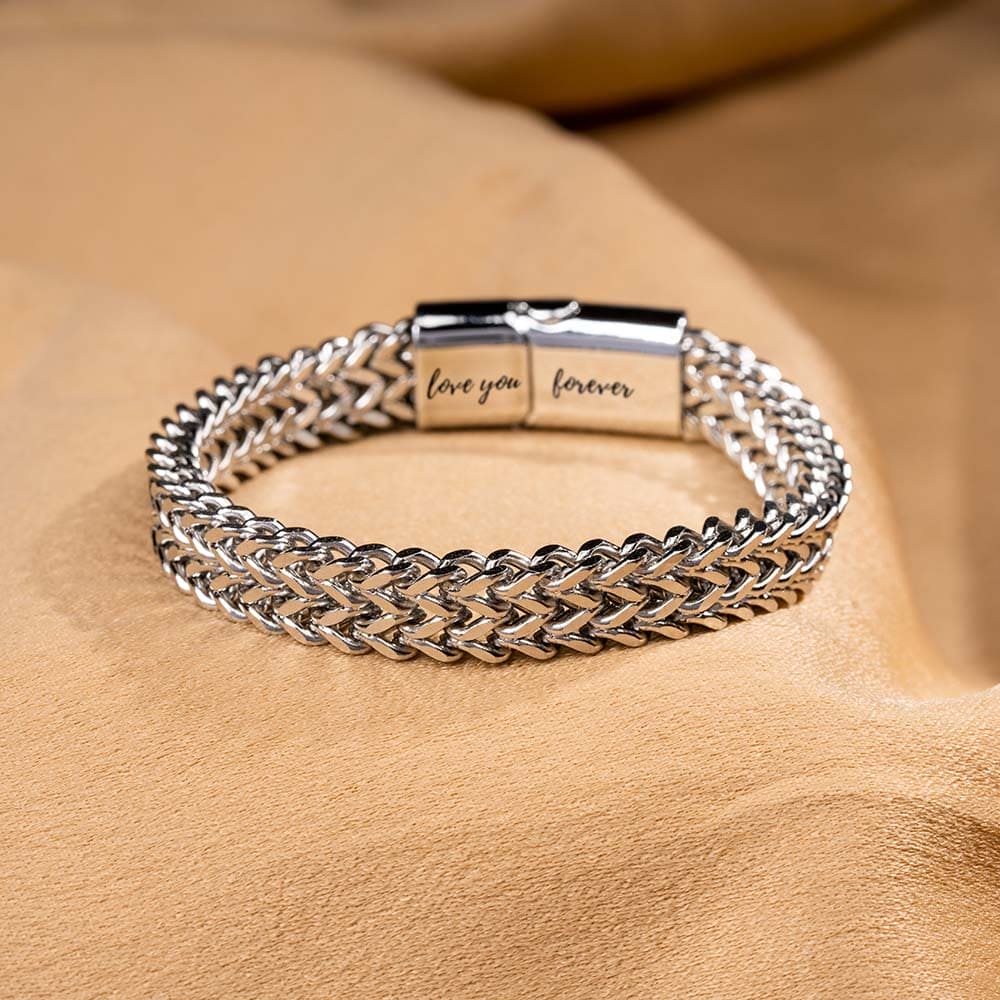 To My Son | Forever Linked Together | Chain Bracelet