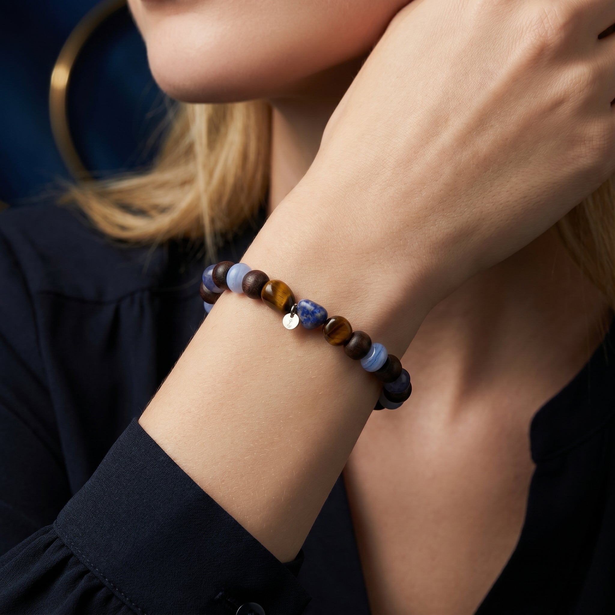 The Stargazer Natural Lapis Bracelet