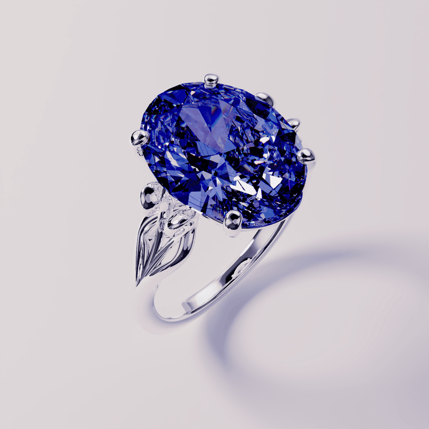 Bague de naissance Tanzanite de décembre - Argent Sterling S925