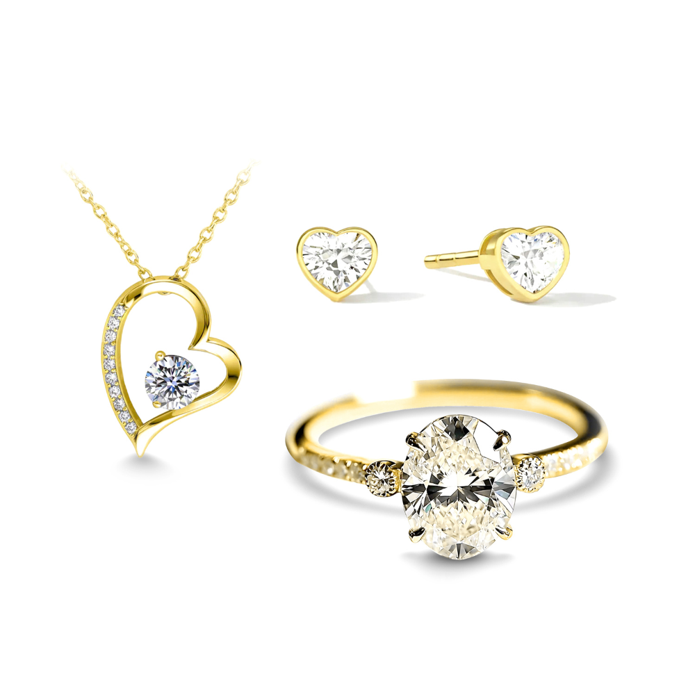 L'Ensemble de Bijoux Luna Or