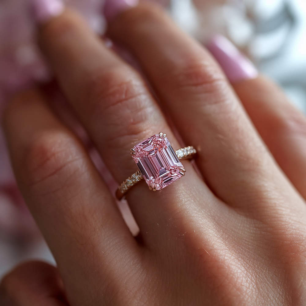 La Bague Camilla - Moissanite Rose