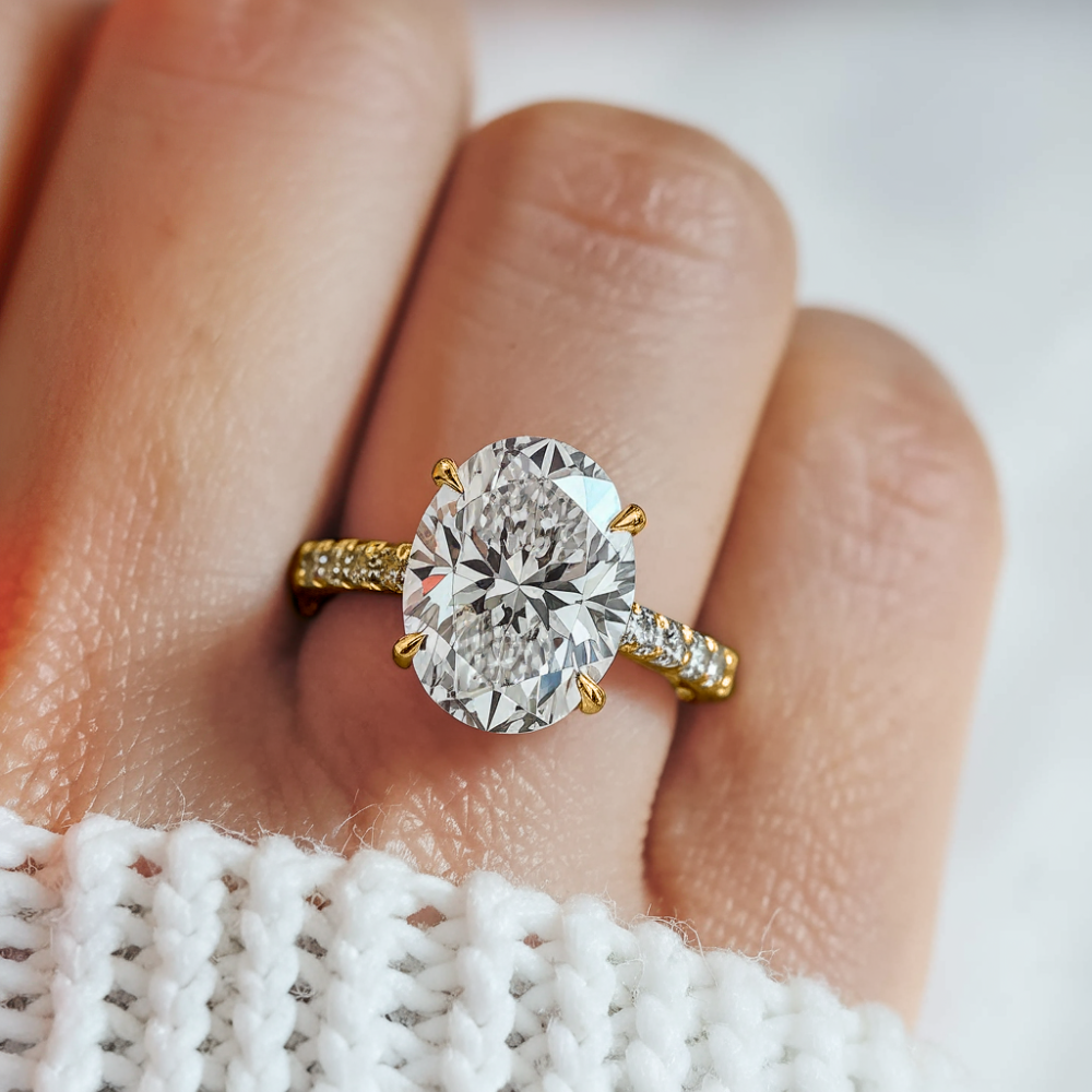 La Ornella - Bague Moissanite Taille Ovale