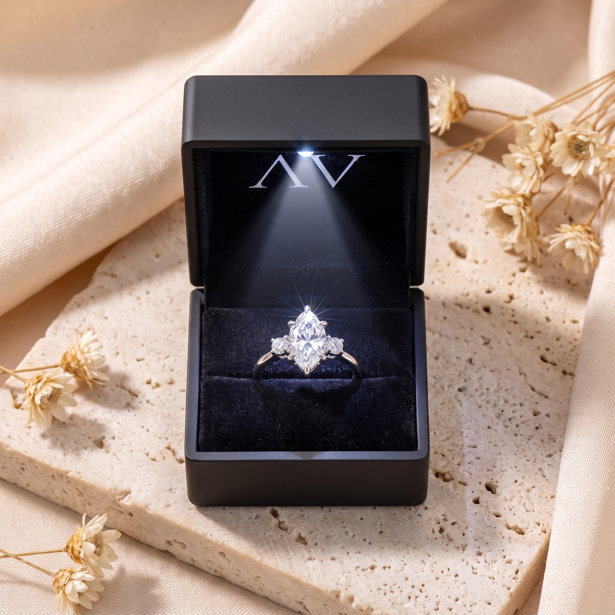 YLQ4572-rings - Premium LED Gift Box Presentation
