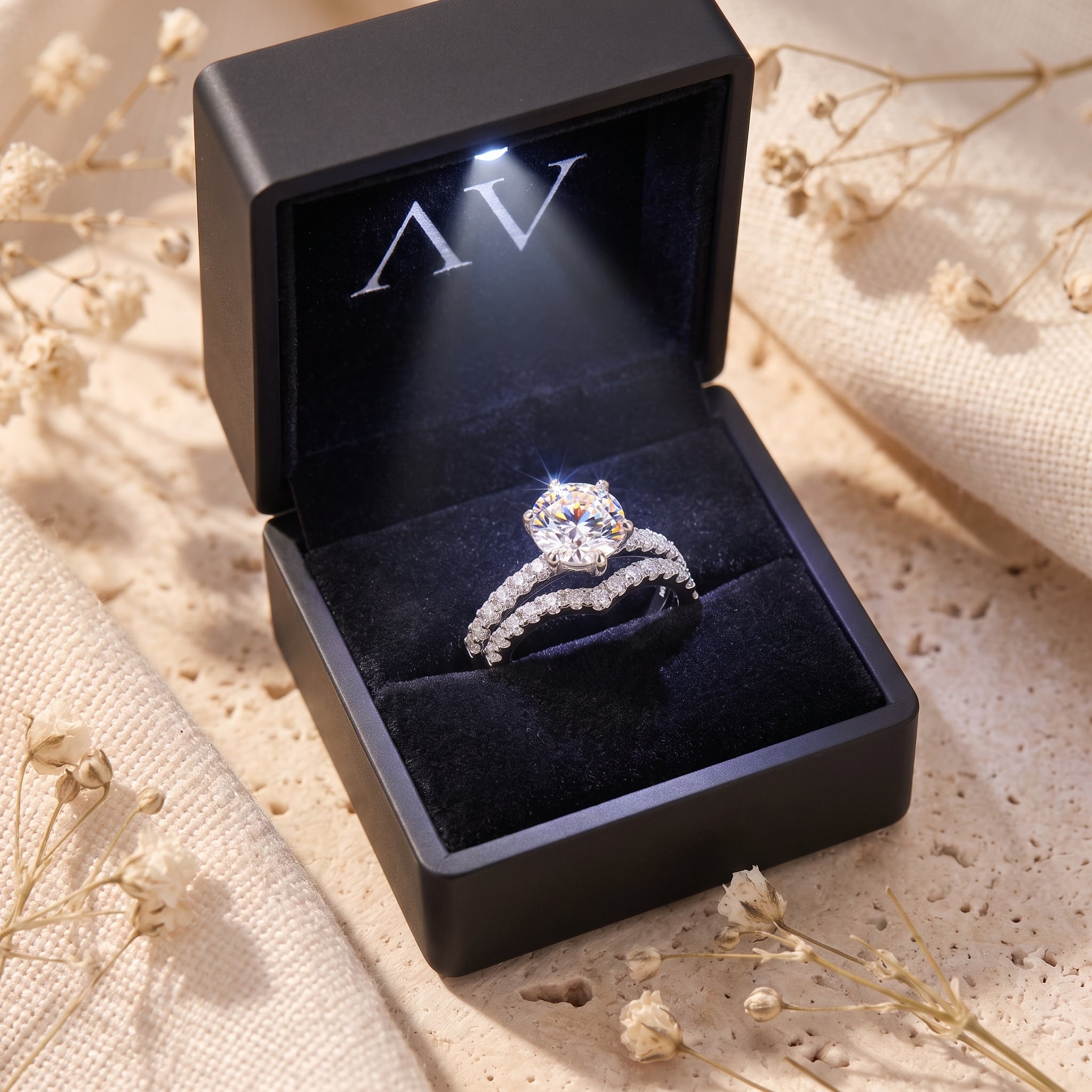 YLQ4578-rings - Premium LED Gift Box Presentation