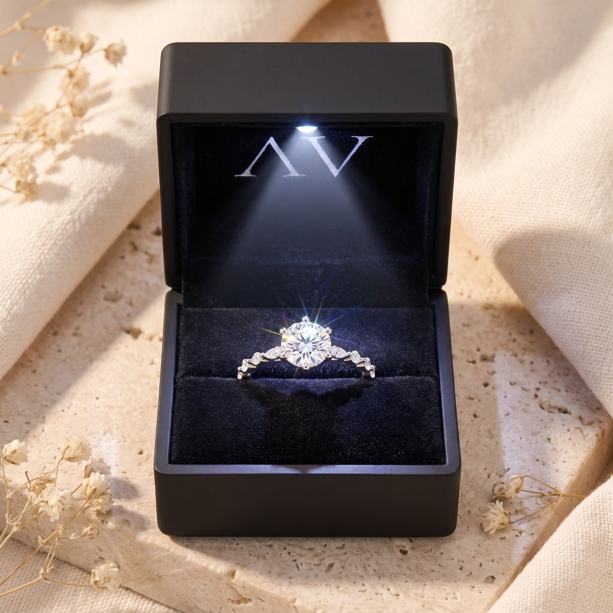 YLQ4589-rings - Premium LED Gift Box Presentation