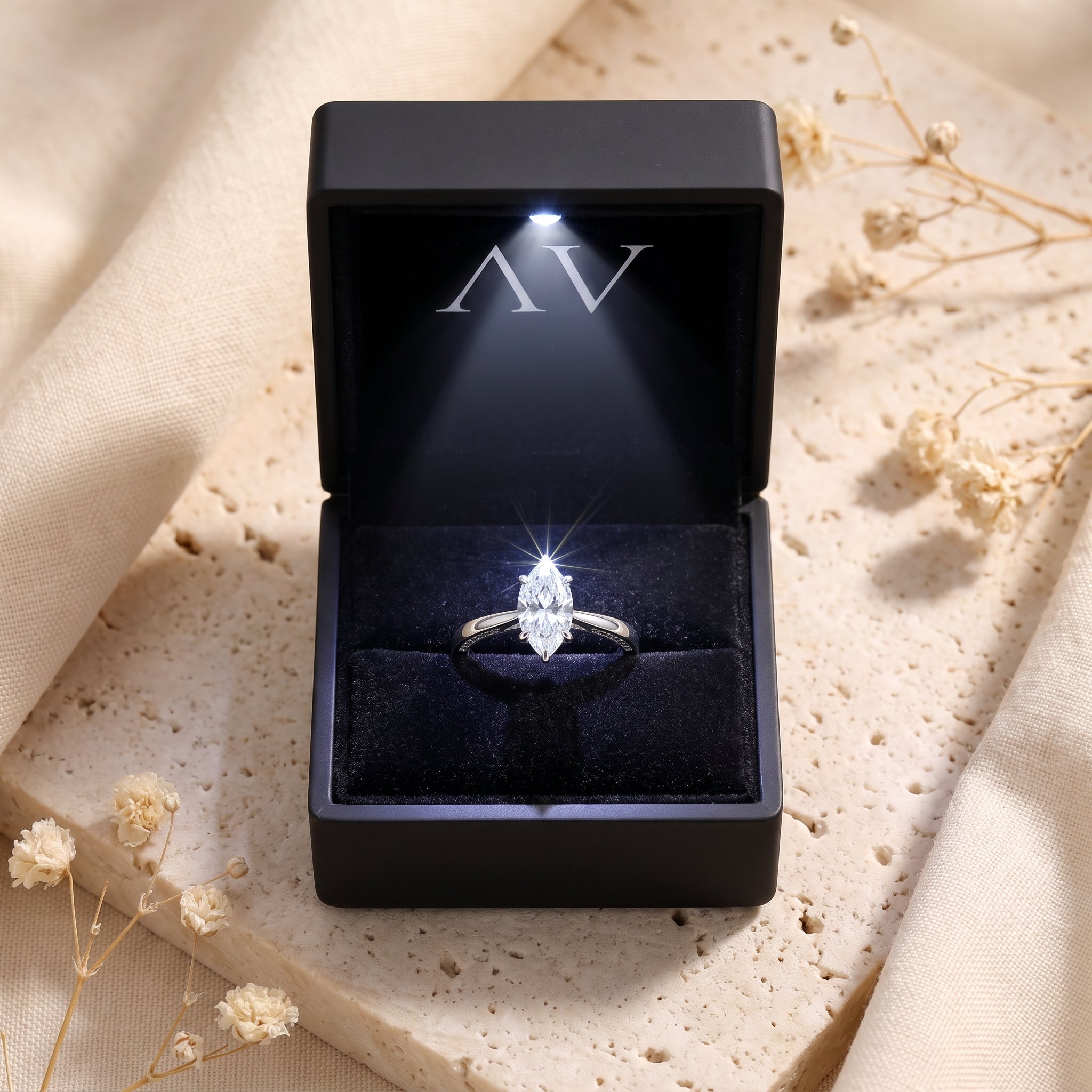 YLQ4599-rings - Premium LED Gift Box Presentation