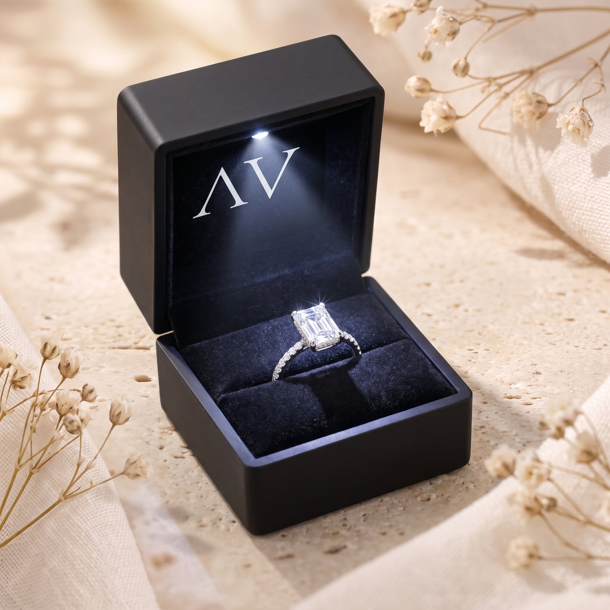 YLQ4881-rings - Premium LED Gift Box Presentation