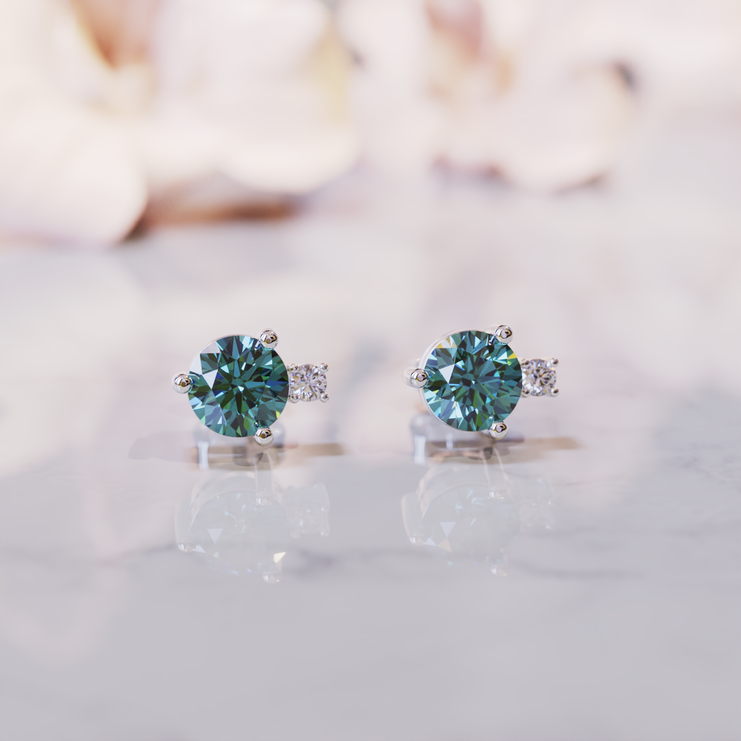 Les Boucles d'Oreilles Christine Alexandrite