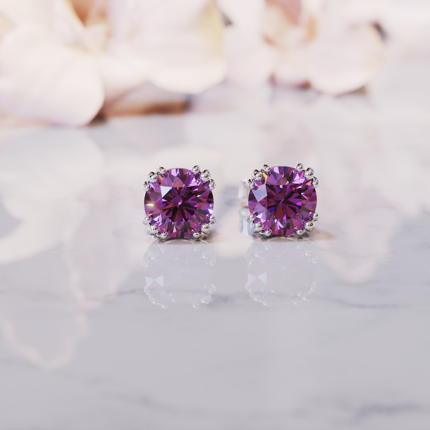To My Beautiful Mom, From Daughter | Alexandrite Earrings - S925