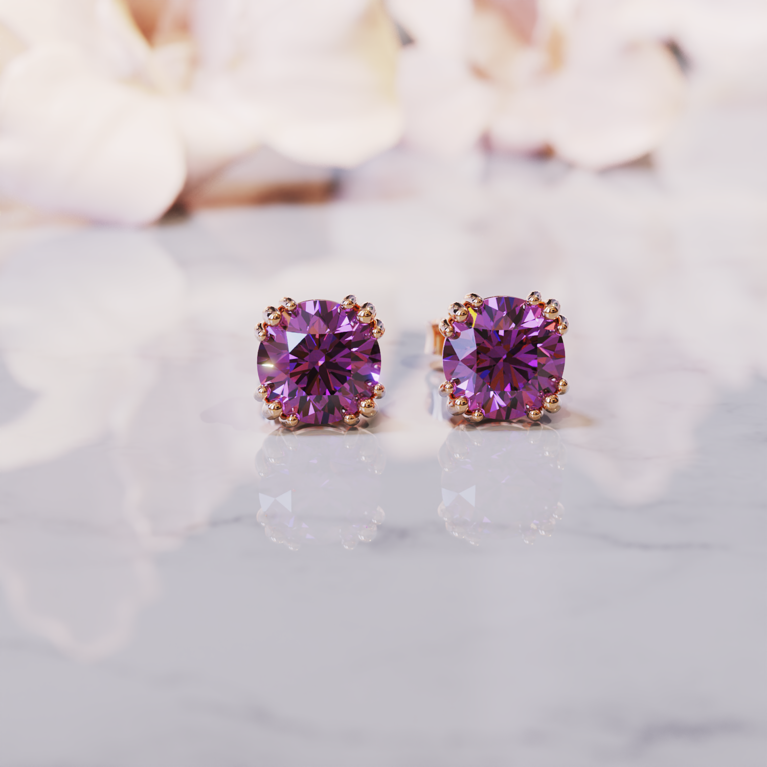 To My Beautiful Mom, From Daughter | Alexandrite Earrings - S925