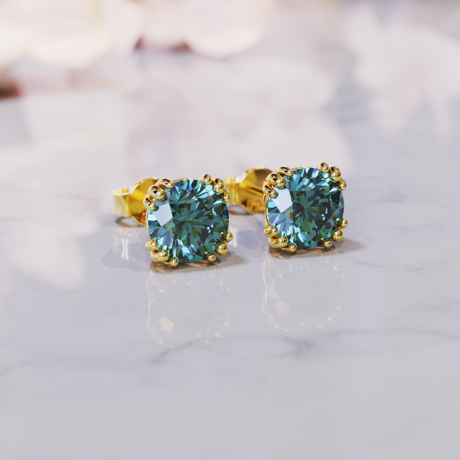 To My Beautiful Mom, From Daughter | Alexandrite Earrings - S925