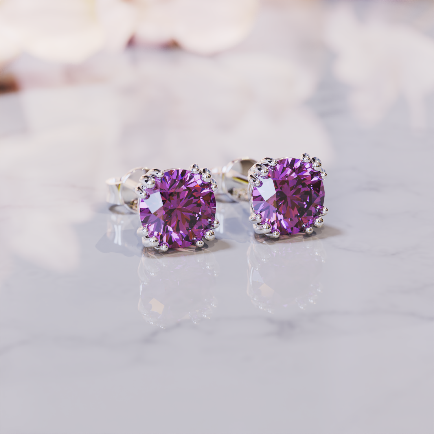 To My Beautiful Mom, From Daughter | Alexandrite Earrings - S925
