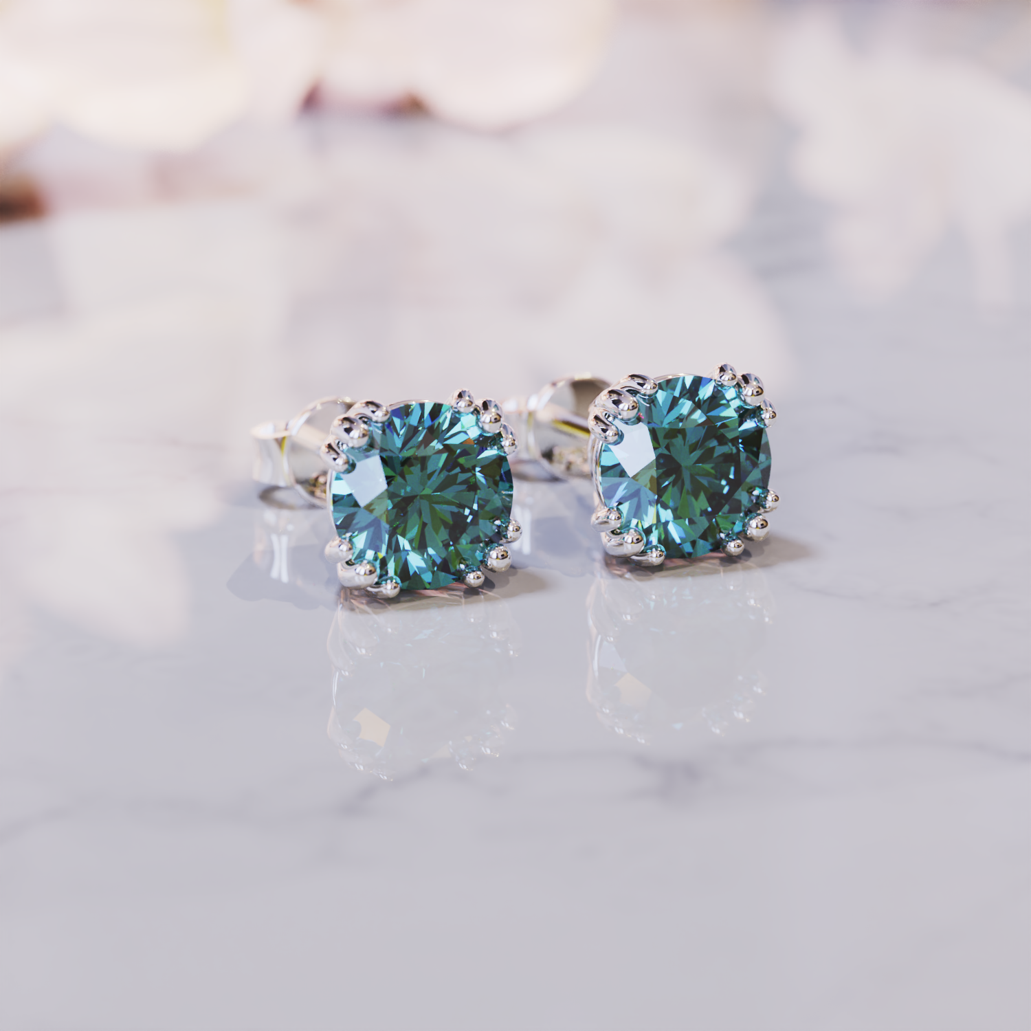 To My Beautiful Mom, From Daughter | Alexandrite Earrings - S925