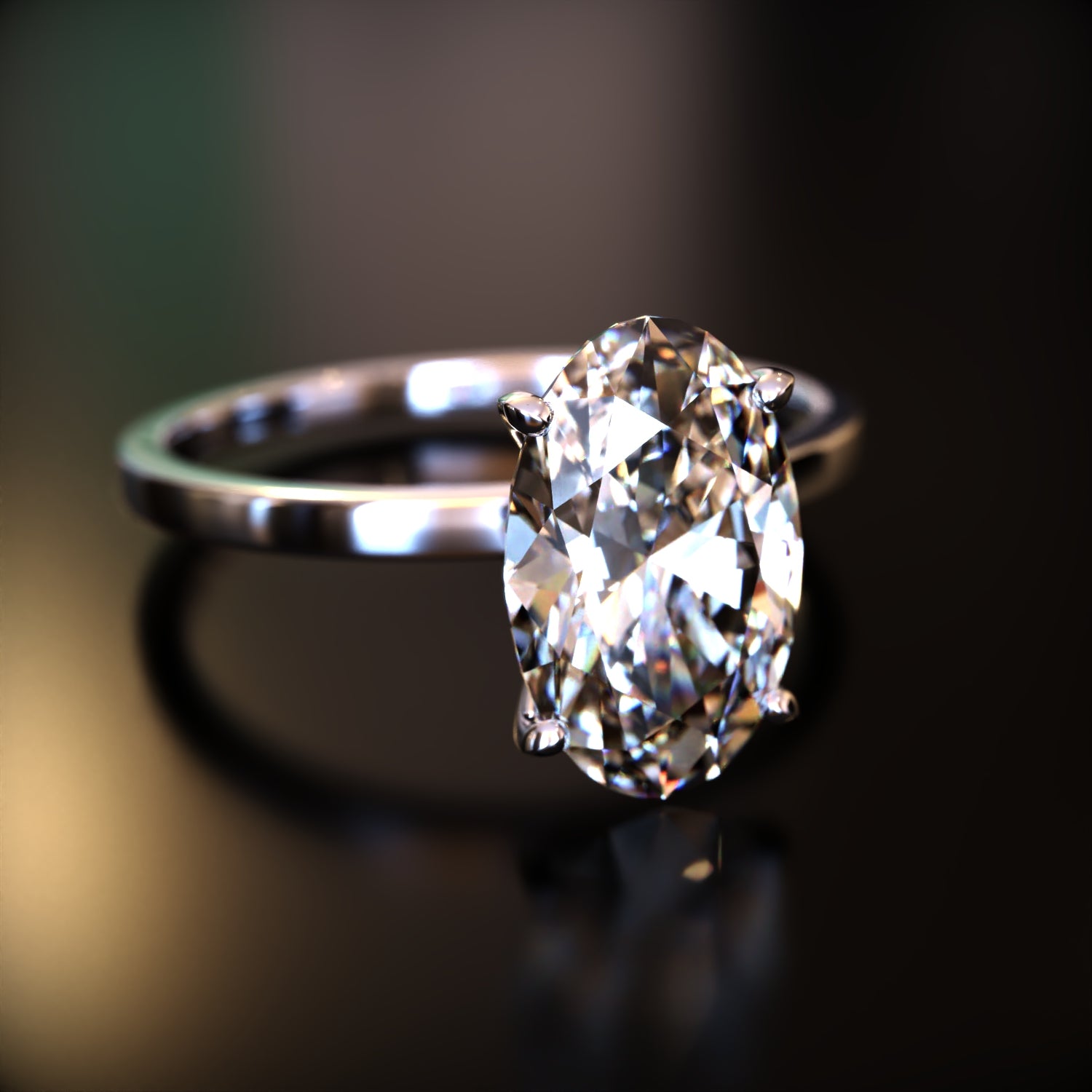 La Elena - Bague Moissanite Ovale Personnalisée