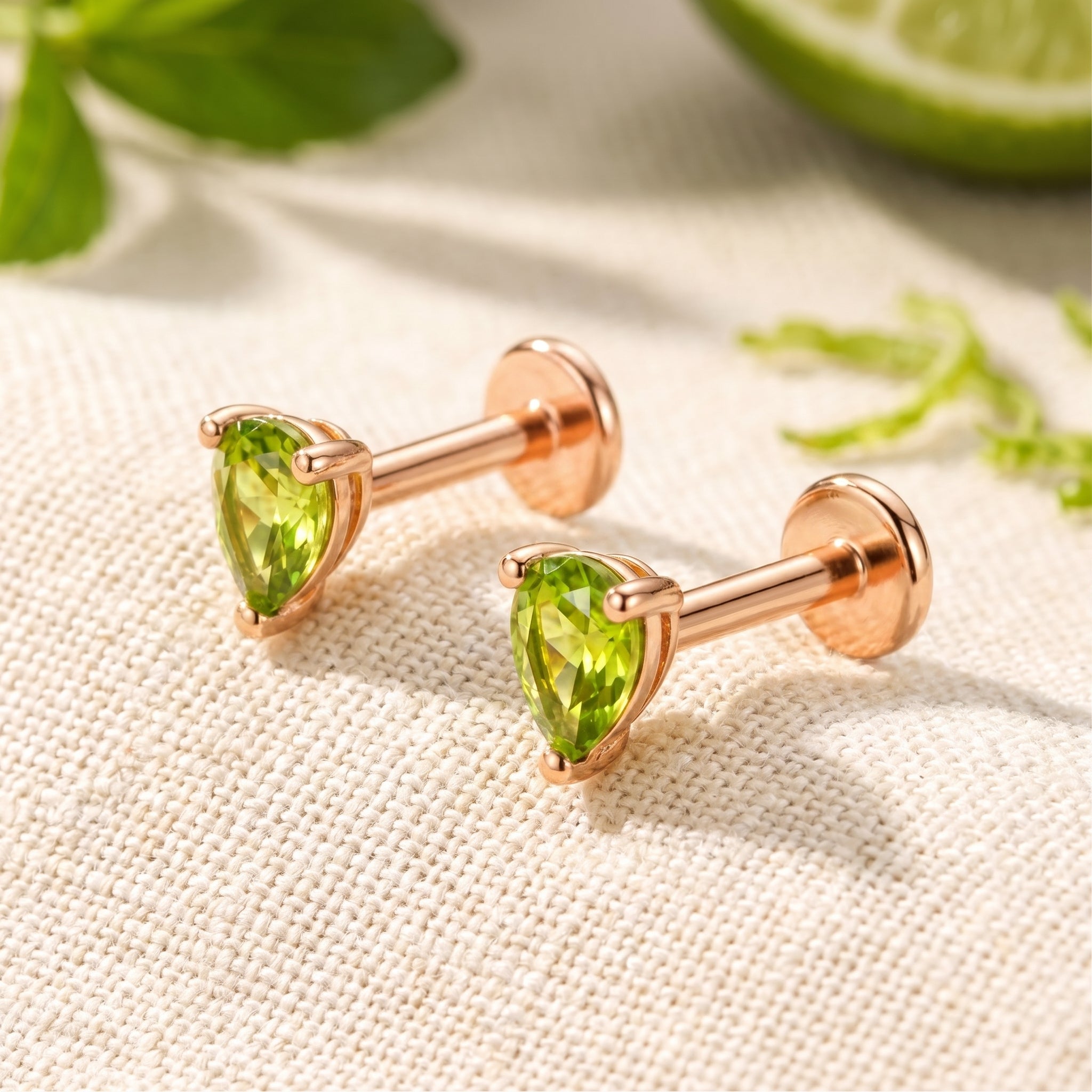 the-ariane-pear-18k-gold-vermeil in rose gold finish