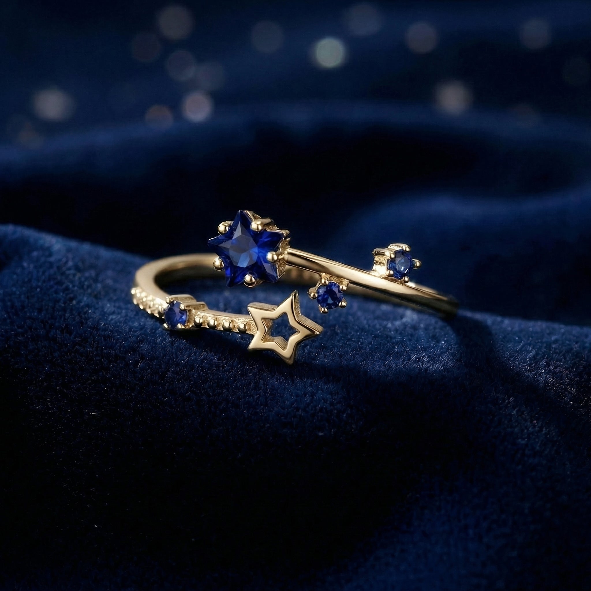 the-orionis-star-ring-s925-sterling-silver in gold finish