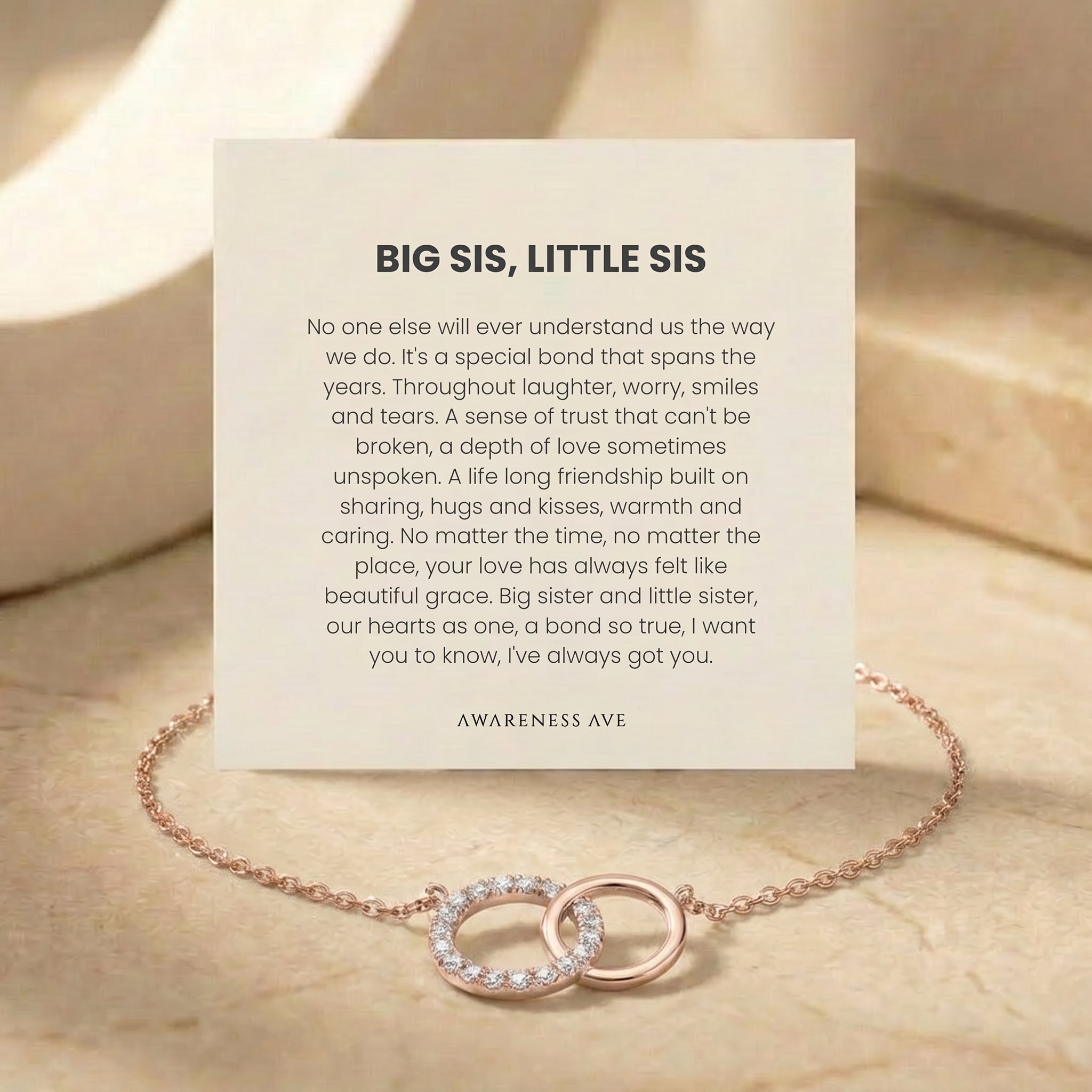 the-unbreakable-bond-necklace in rose gold finish