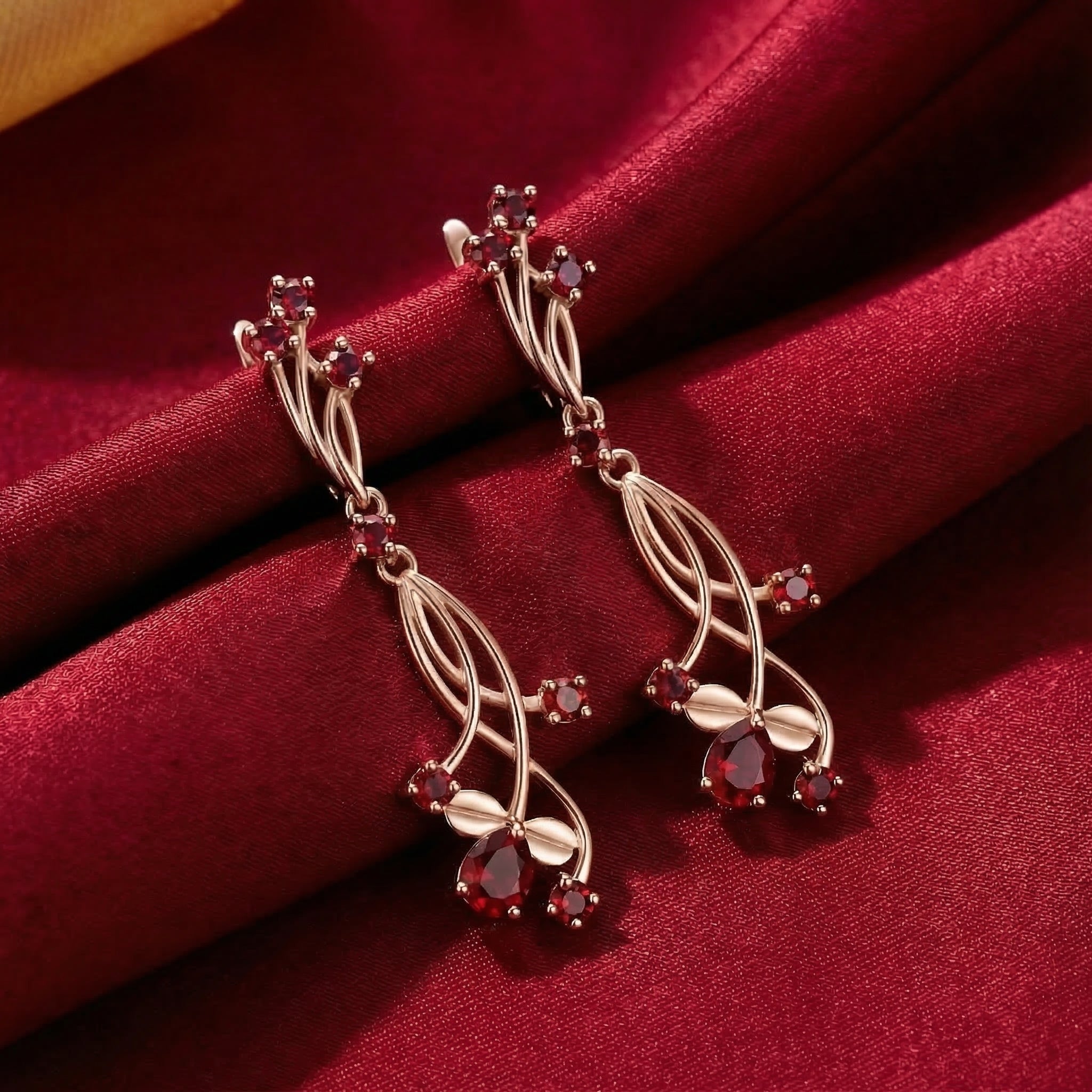 the-valisara-drop-s925-sterling-silver in rose gold finish
