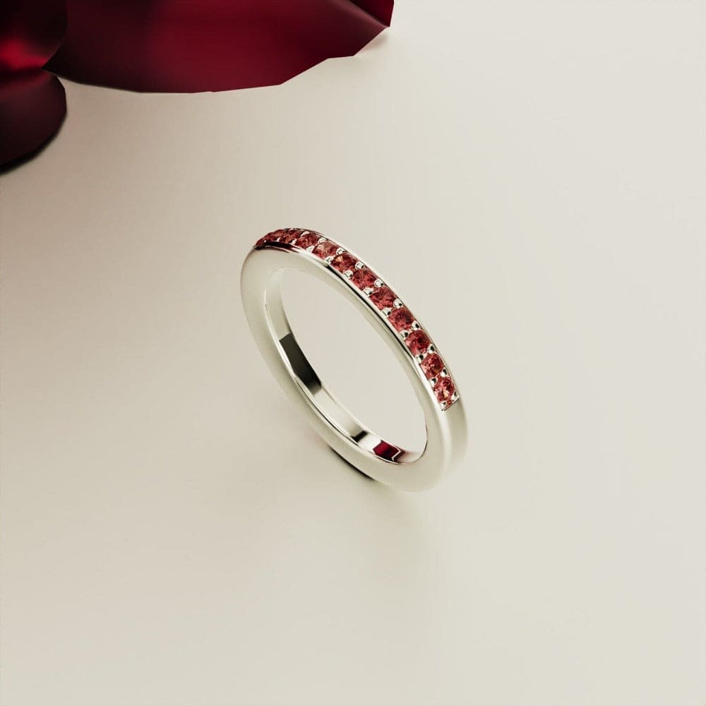 The Promise: Eternity Ruby Ring - S925 Sterling Silver