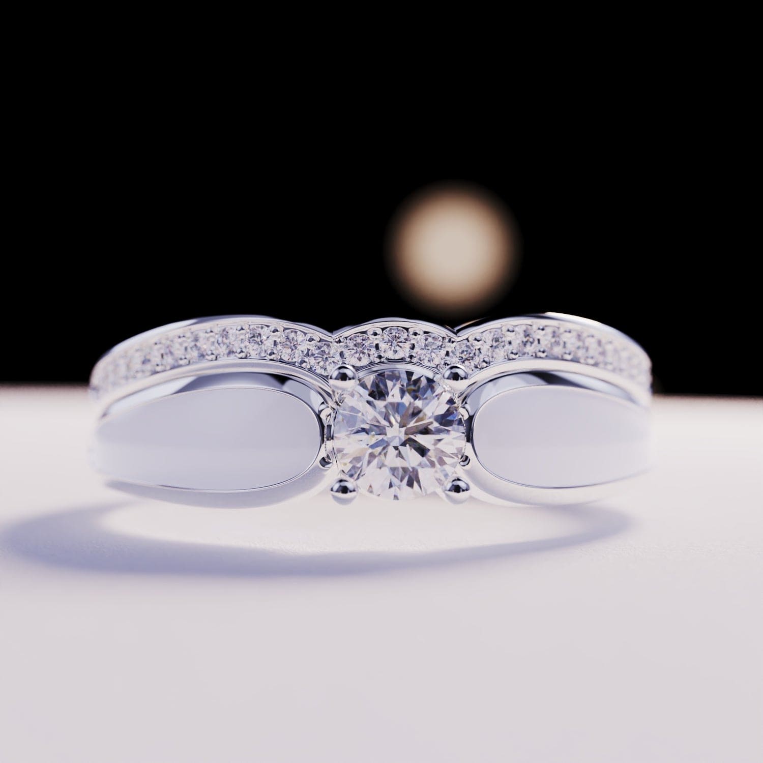 Lagon de Neige : Ensemble de 2 bagues - Argent Sterling S925