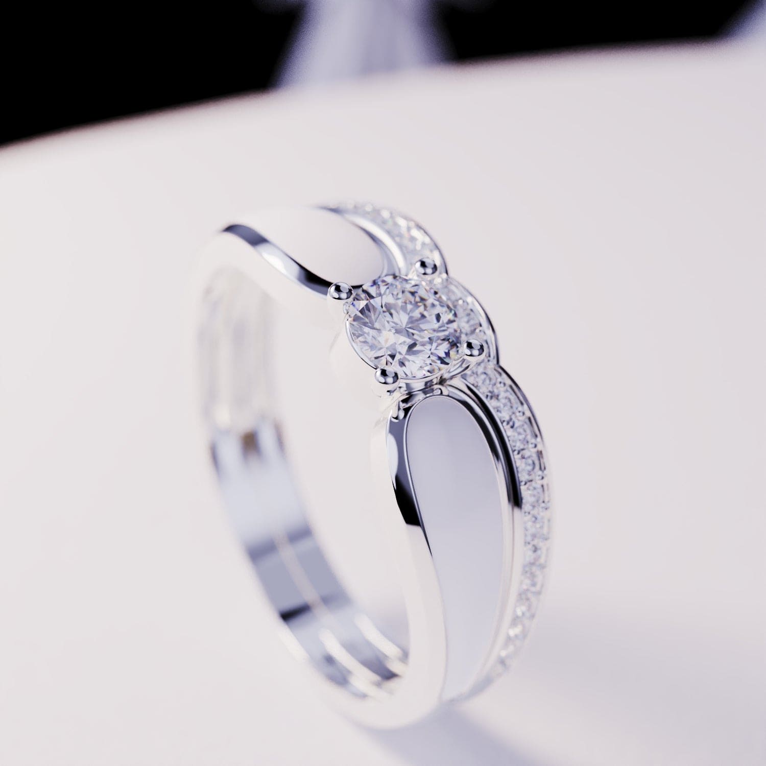 Snow Lagoon: 2 Piece Set Ring - S925 Sterling Silver