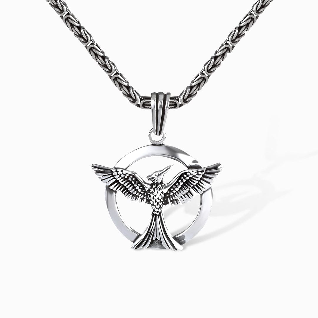 Collier Phénix Homme - Argent Sterling S925