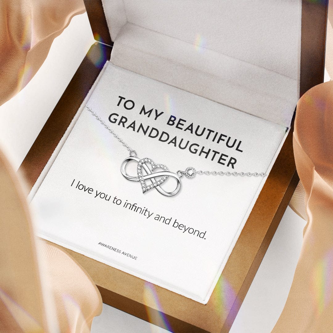 To My Granddaughter | I Love You to Infinity | 925S Necklace