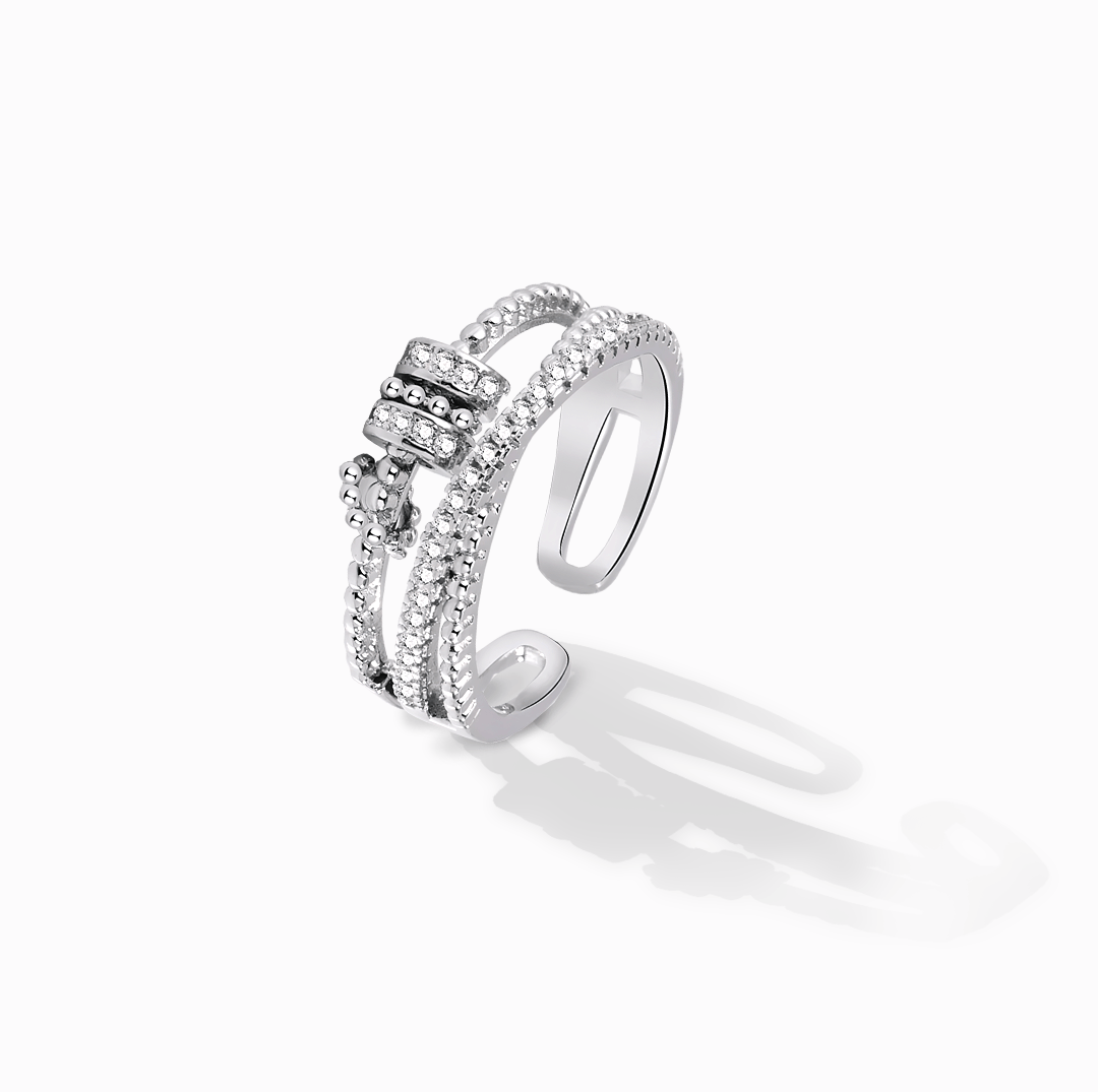 À ma fille adorée | Chassez votre anxiété | Bague anti-stress 925S